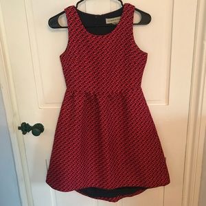 Anthropologie red dress